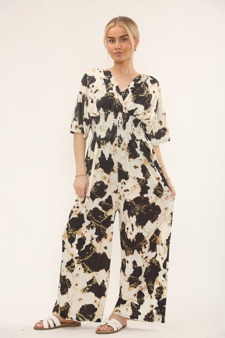 TIE DYE GOLD EMBELLISHED JUMPSUIT(MIXED COLOUR PACK) (15243095146880)