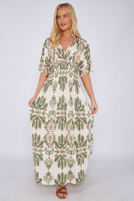PRINTED CAP SLEEVE MAXI(MIXED COLOUR PACK) (15111176356224) (15122606883200)