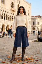 SUEDE BERMUDA SHORTS