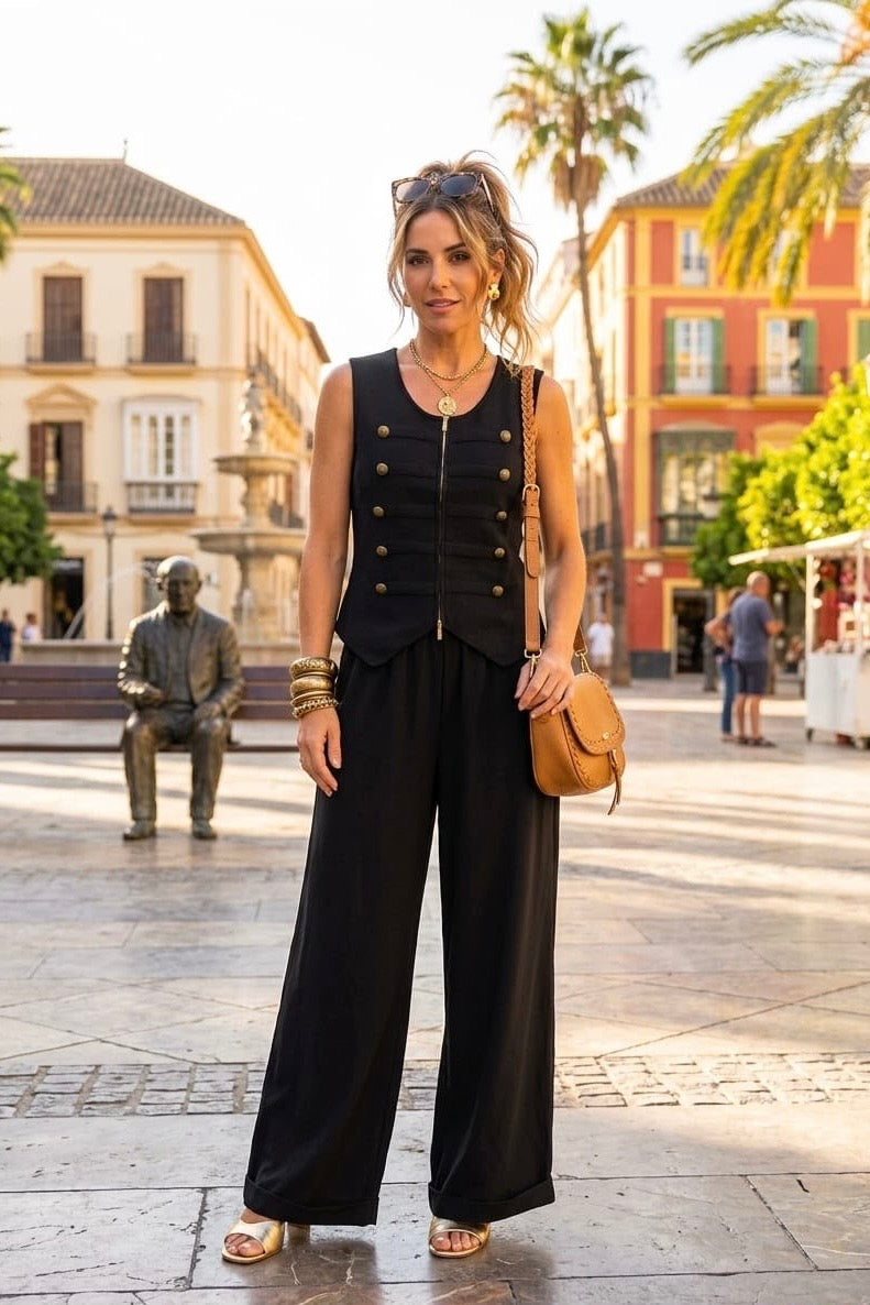 FLUID WIDE LEG TROUSER