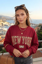 NEW YORK SLOGAN SWEATSHIRT