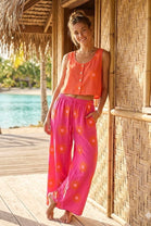 TEXTURED SUN PRINT TROUSER(MIXED COLOUR PACK)