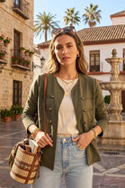 MILITARY STYLE CARDIGAN