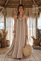 2TONE FRONT DETAIL CAMI MAXI