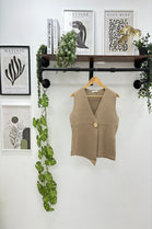 AMIRA SLEEVELESS GOLD BUTTON KNIT TOP (15265031750016)