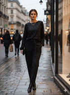 BOW BACK EMBELLISHED BLOUSE