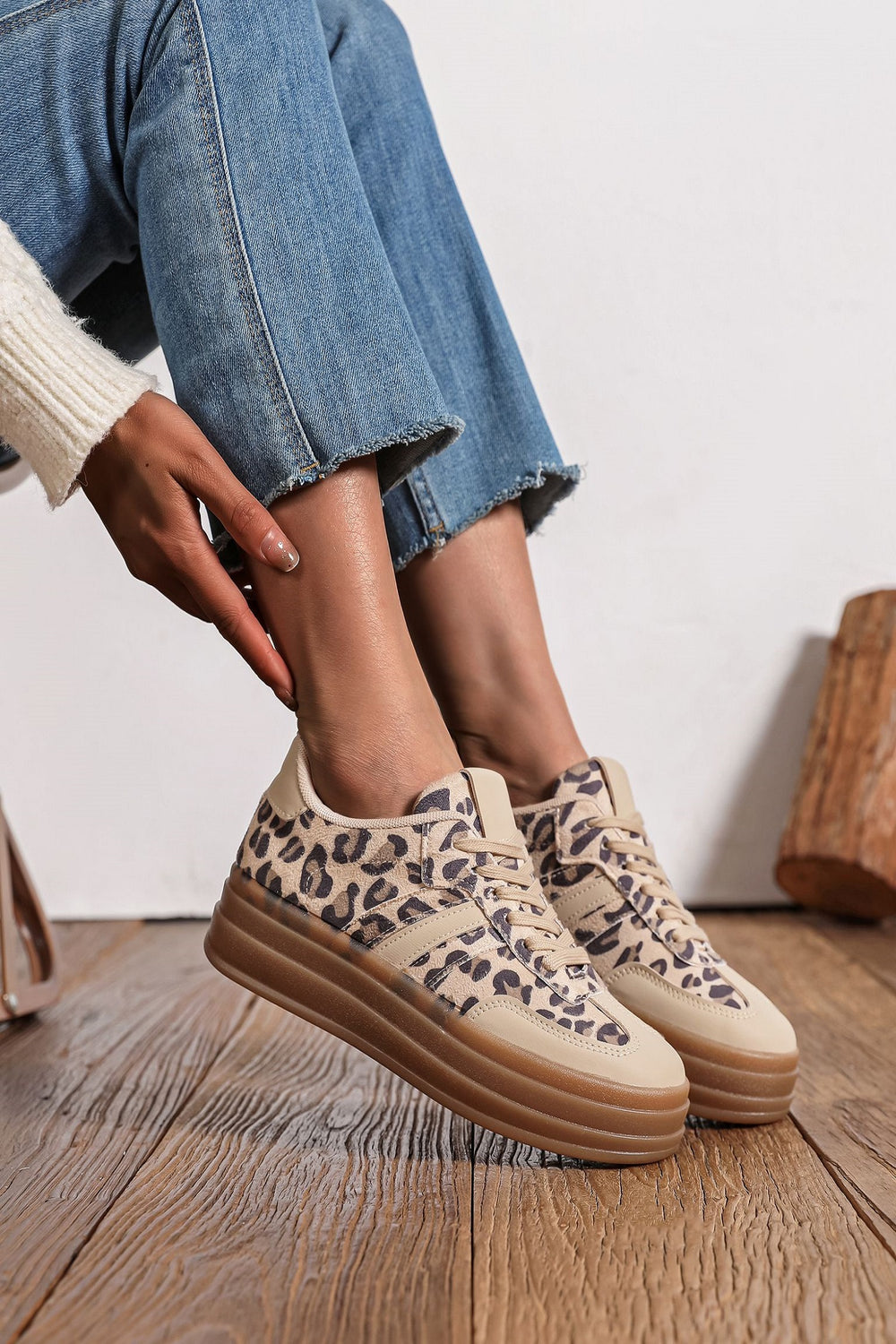 Leopard casual shoes (15257310953856)