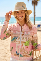 GRAPHIC PRINT BOMBER JACKET