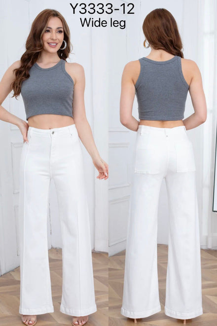 WIDE LEG DENIM JEANS