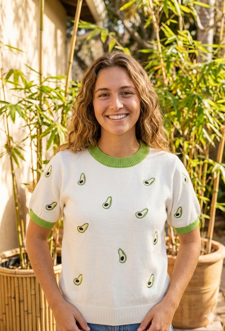 FRUIT PRINT KNIT JUMPER