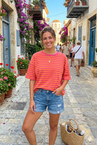 CREWNECK STRIPE T-SHIRT