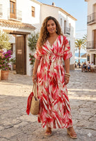 PRINTED GOLD FOIL GATHERED MAXI(MIXED COLOUR PACK)