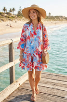 PRINTED ANGLAIDE SMOCK DRESS