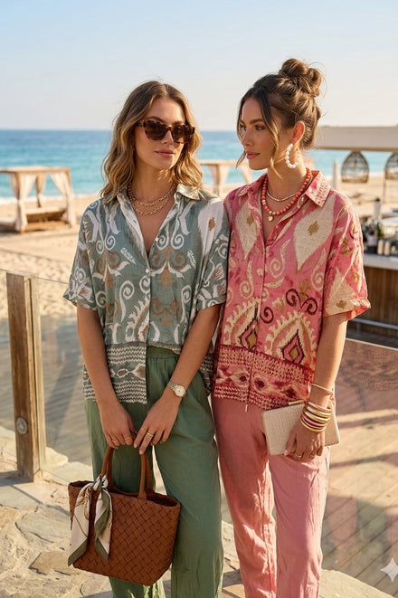 PRINTED SHIRT AND TROUSER SET(MIXED COLOUR PACK)