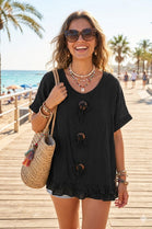 BUTTON DETAIL OVERSIZED TOP