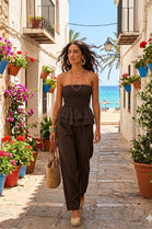 BANDEAU HEM DETAIL JUMPSUIT
