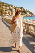CAMI POLKA DOT BEACH MAXI  DRESS