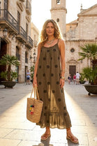 CAMI POLKA DOT BEACH MAXI  DRESS