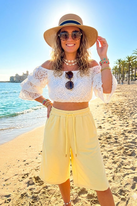 BERMUDA SWEAT SHORTS