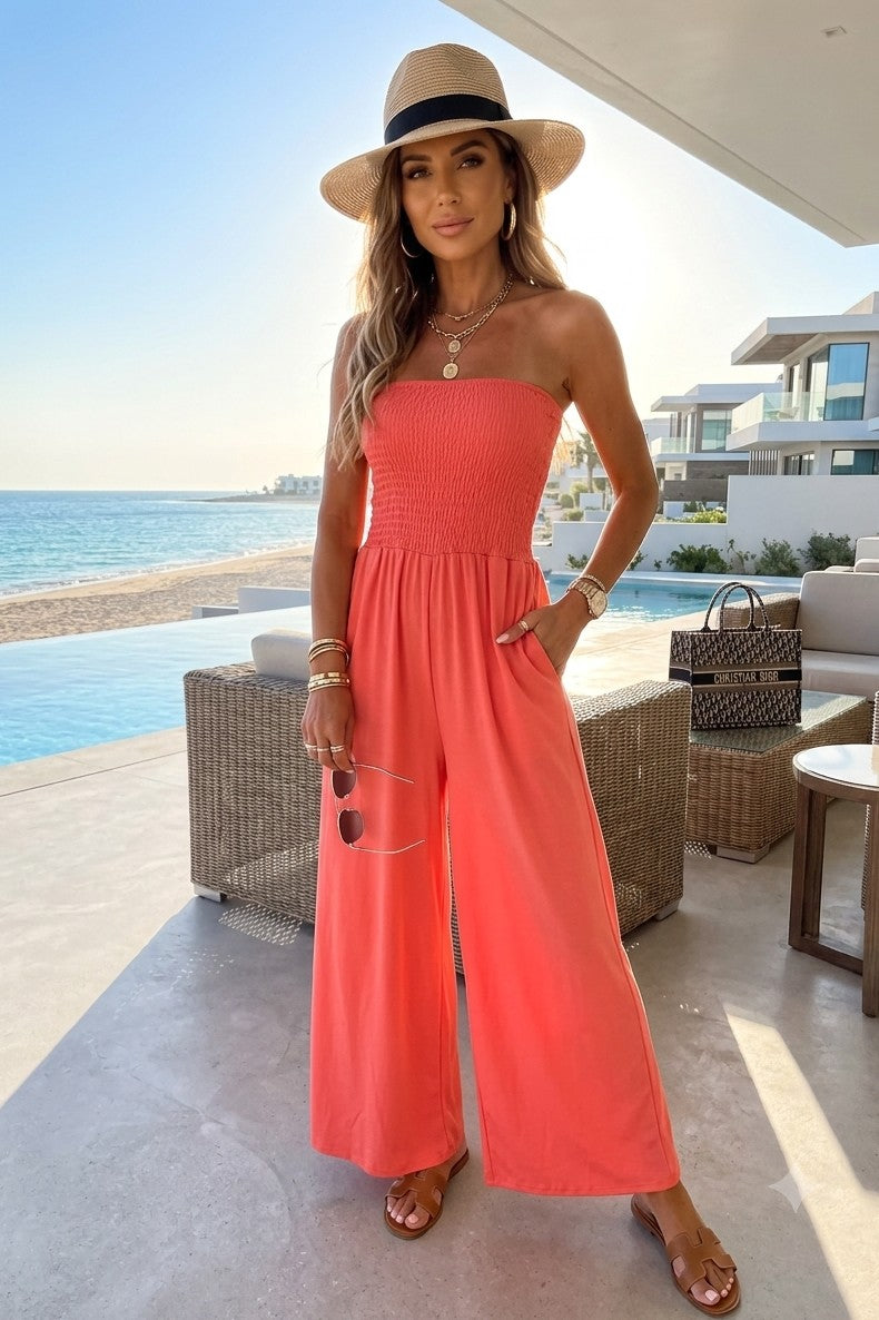 BANDEAU WIDE LEG JUMPSUIT