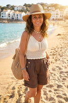 HIGH WAISTED BUTTON POCKET SHORT