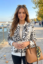 LEOPARD ZIP-UP BOMBER JACKET