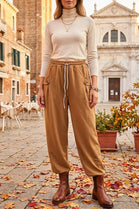 POCKET BUTTON DRAWSTRING TROUSER