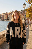 OVERSIZED SLOGAN SWEATSHIRT