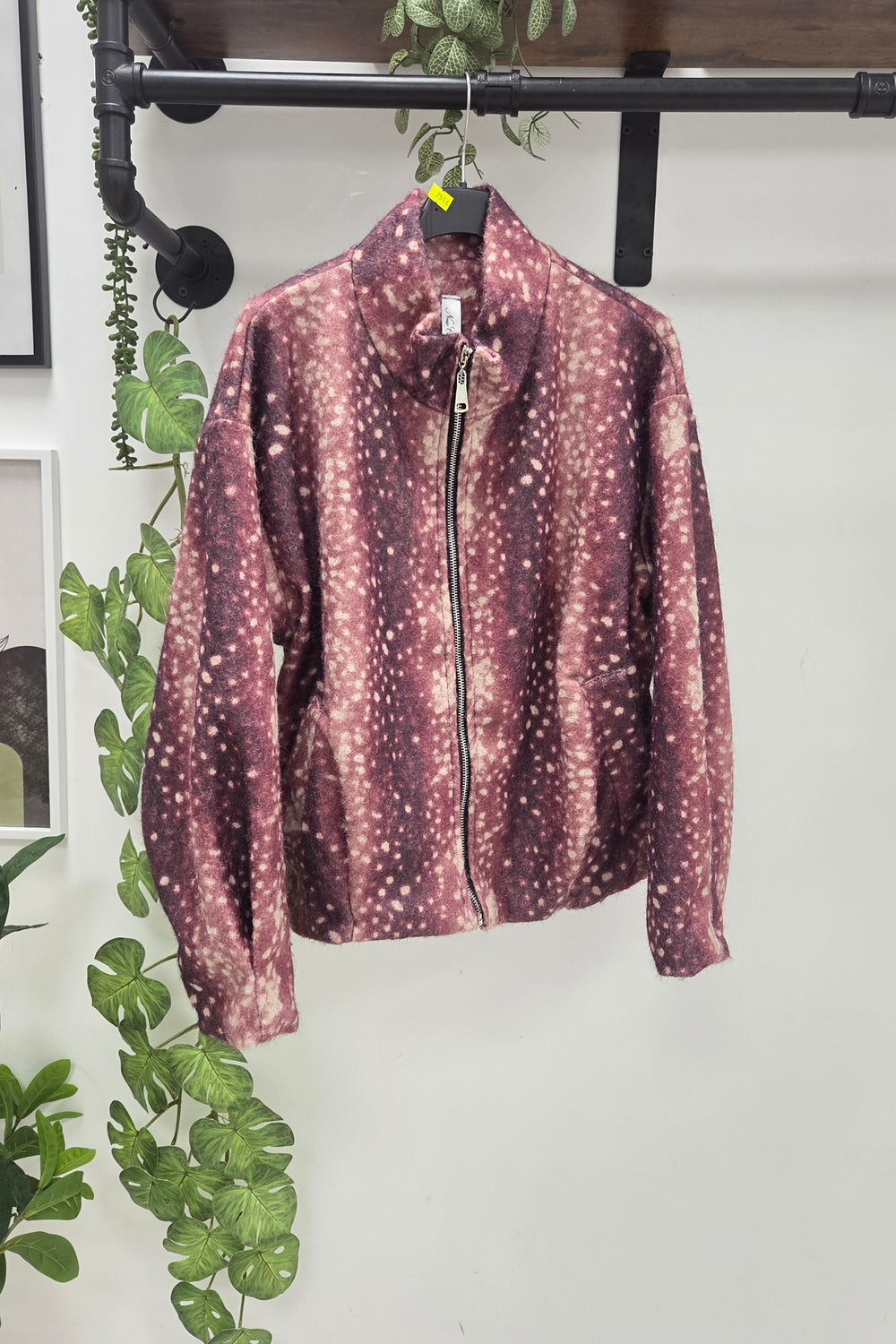 BOMBI PRINT ZIP-UP JACKET