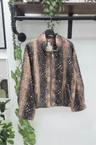 BOMBI PRINT ZIP-UP JACKET
