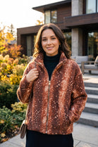 BOMBI PRINT ZIP-UP JACKET