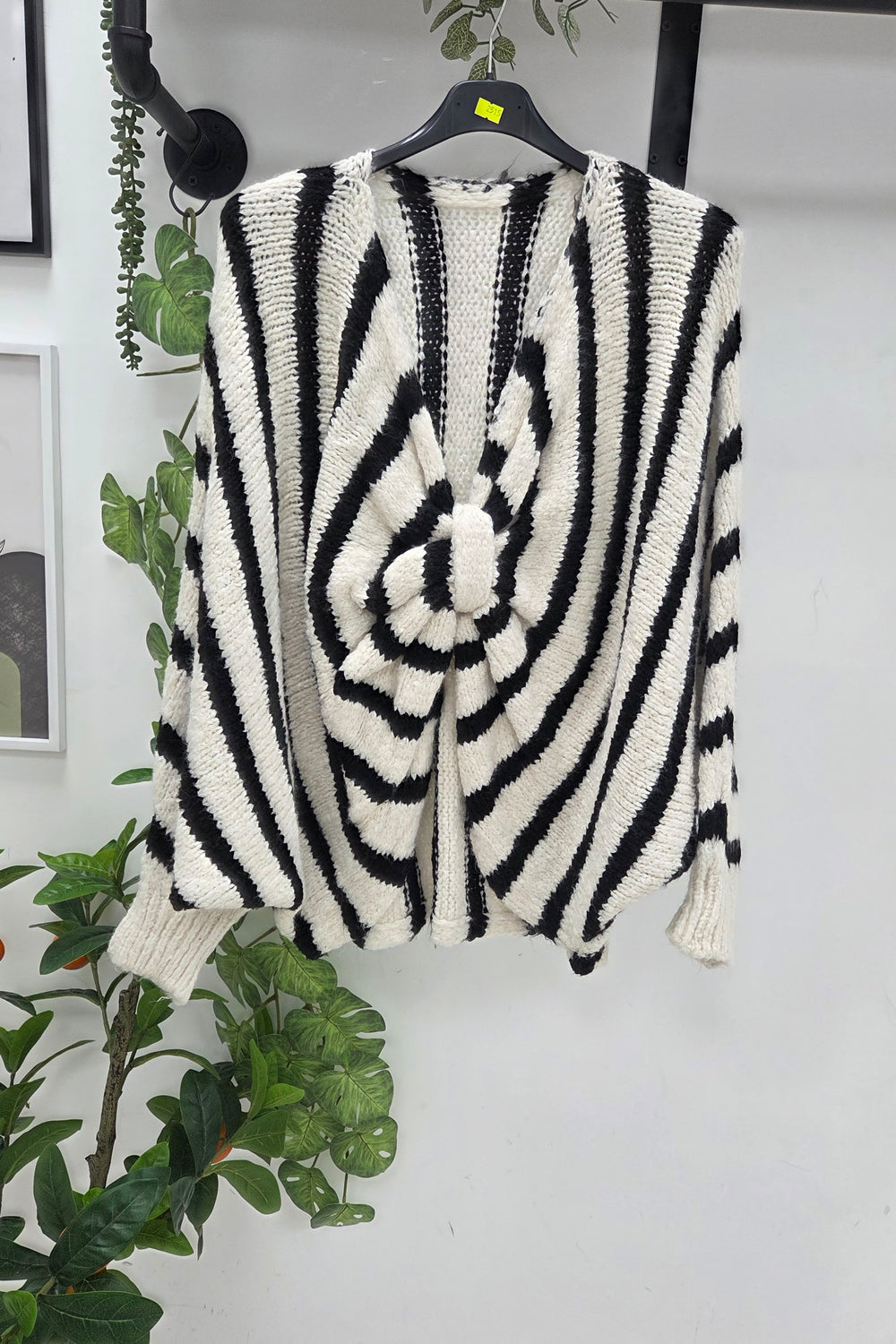 STRIPED KNOT REVERSIBLE KNIT JUMPER
