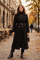 BELTED LONGLINE SOFT KNIT COAT