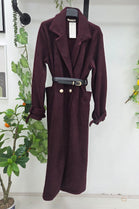 BELTED LONGLINE SOFT KNIT COAT