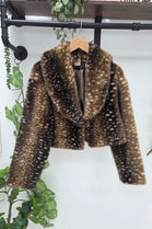 FAUX-FUR BAMBI PRINT JACKET