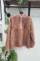 BAMBI PRINT HALI-ZIP FLEECE JACKET