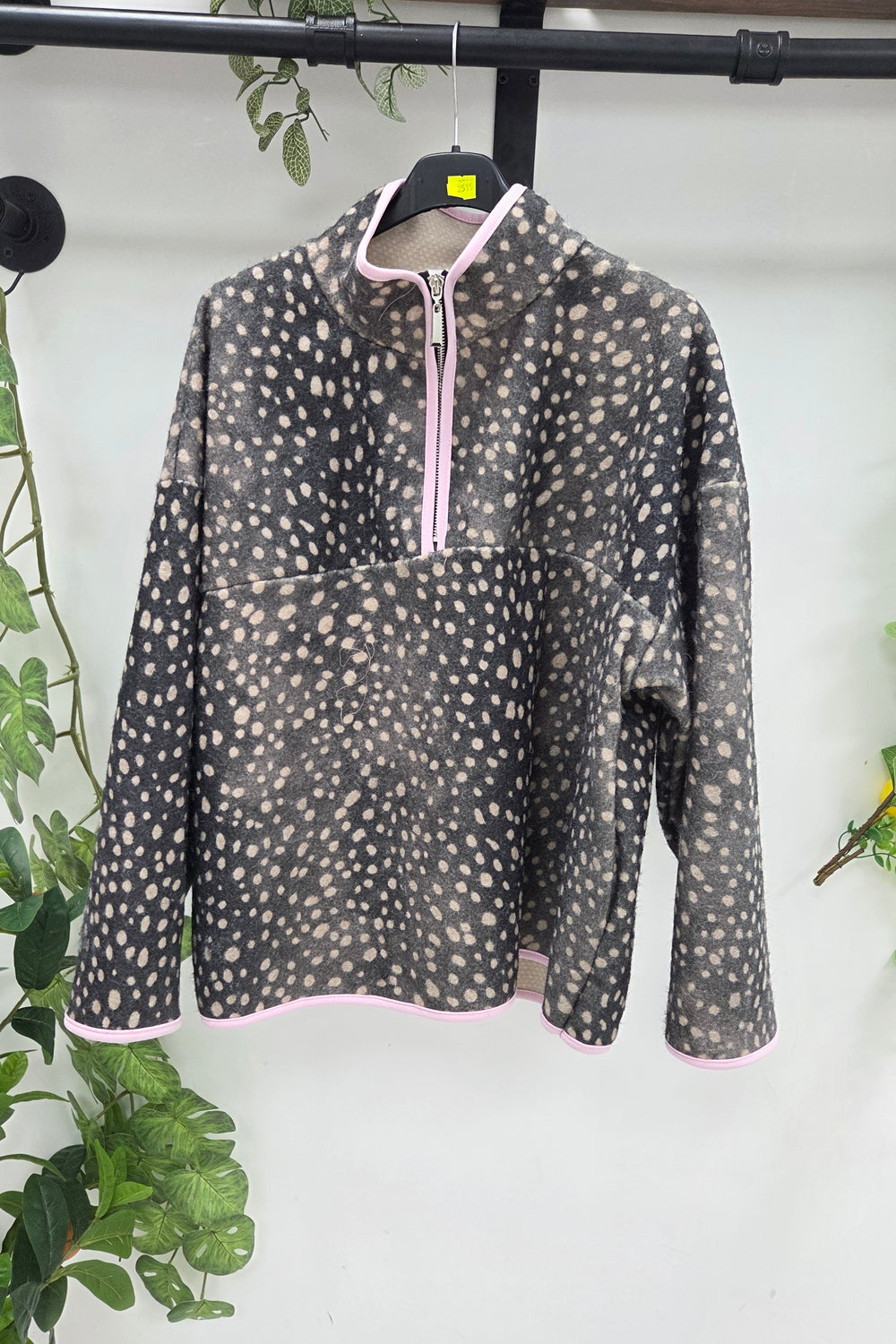 BAMBI PRINT HALI-ZIP FLEECE JACKET