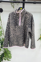 BAMBI PRINT HALI-ZIP FLEECE JACKET
