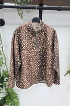 BAMBI PRINT HALI-ZIP FLEECE JACKET