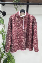 BAMBI PRINT HALI-ZIP FLEECE JACKET