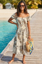LISSY LEOPARD PRINT MIDI DRESS(MIXED COLOUR PACK)