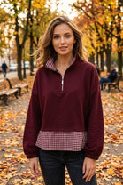 HALF-ZIP LAYERED 2-IN-1 SWEATSHIRT