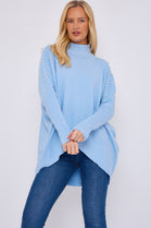 PEARL EMBELLISHED HIGHNECK JUMPER (15066358907264)