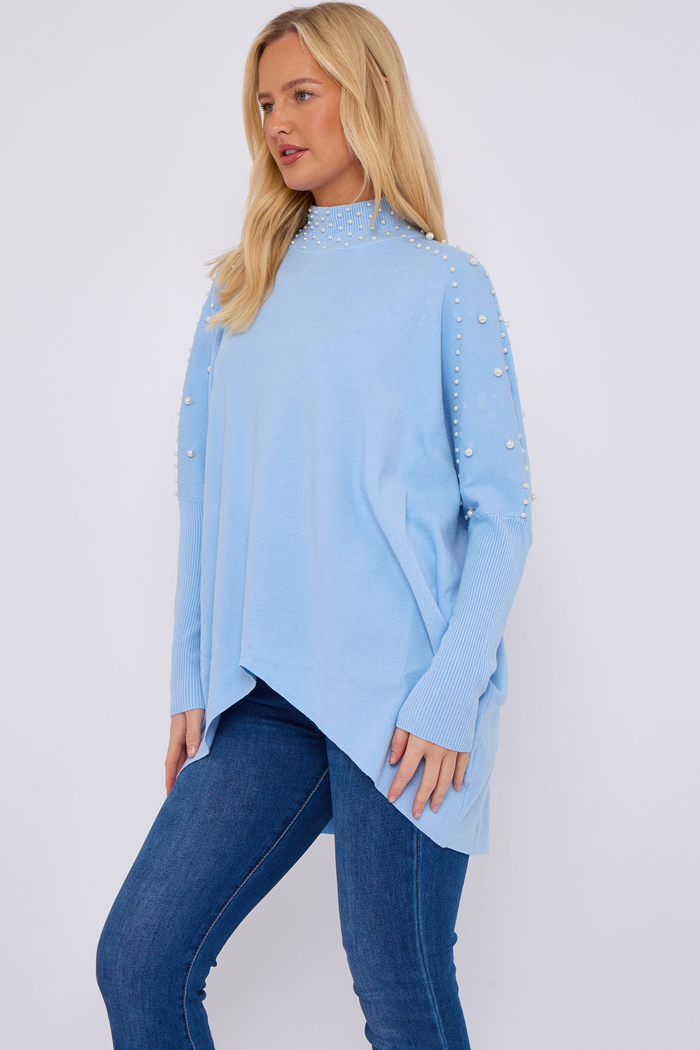 PEARL EMBELLISHED HIGHNECK JUMPER (15066358907264)