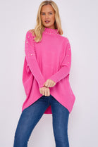 PEARL EMBELLISHED HIGHNECK JUMPER (15066362347904)