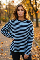 OVERSIZED STRIPED KNIT JUMPER