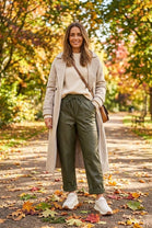 PU DRAWSTRING TROUSER