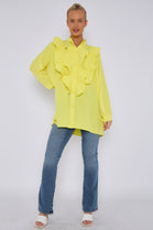 OVERSIZED FRILL DETAIL SHIRT (15101091053952)