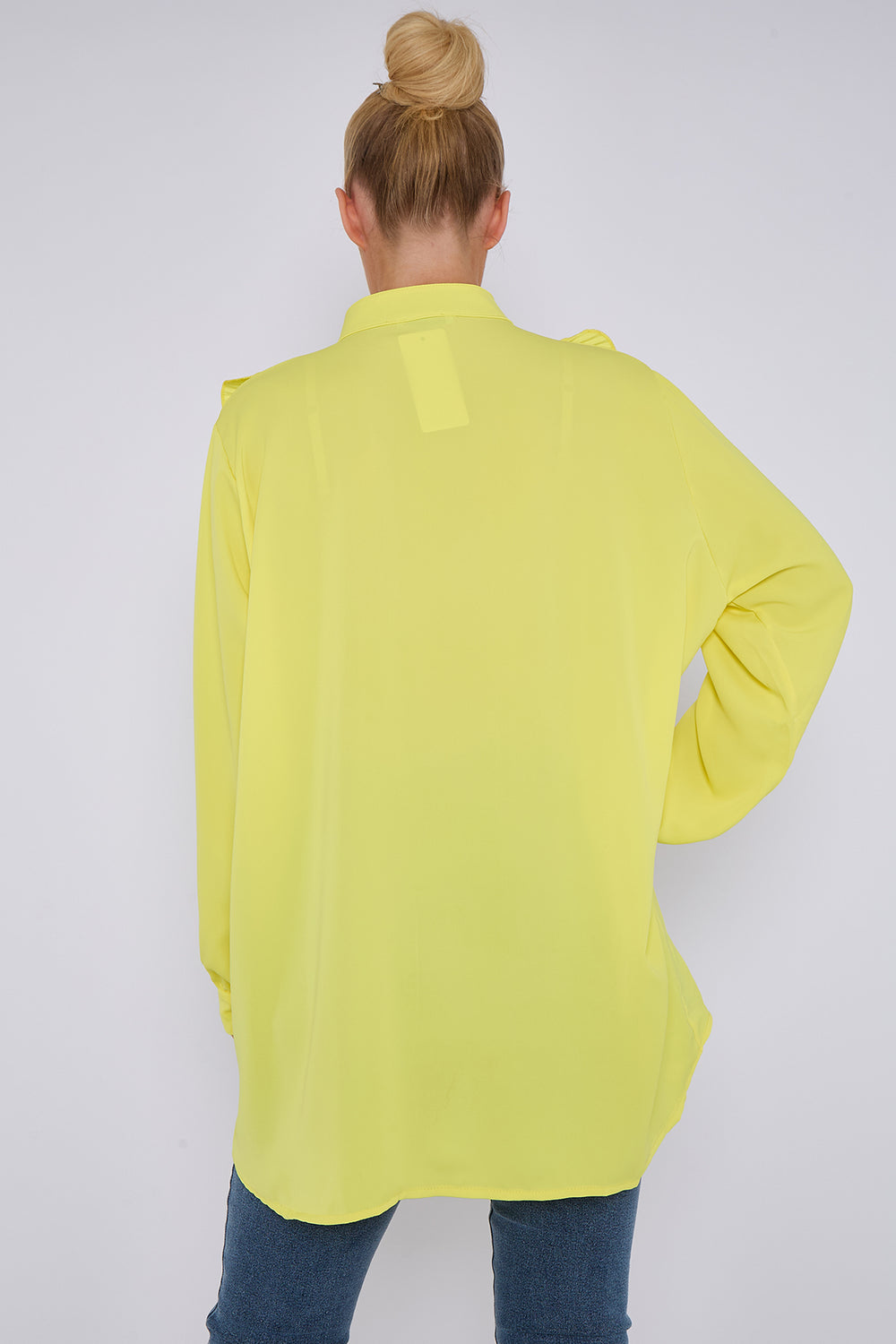 OVERSIZED FRILL DETAIL SHIRT (15101091053952)