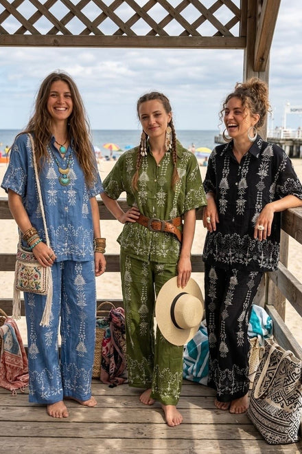 PRINTED SHIRT LOUNGE SET(MIXED COLOUR PACK)